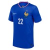 Camisola França T. Hernandez 22 Homen Equipamento 1ª Euro 2024